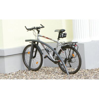 Bicycle lean-on hoop