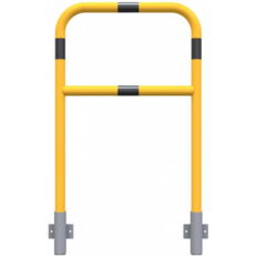 Protective bar made of steel tubing#Ø 48 x 2.5 mm#with crossbar#for wall mounting