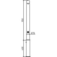 Ornamental bollard#Series 475B#Ø 76 mm