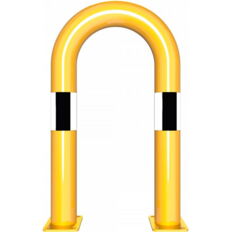 Anti-nudge hoop#steel tube Ø 76 mm#yellow / black