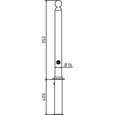 Ornamental bollard#Series 478B#Ø 76 mm