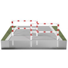 Access barriers#with triangular lock#swing-back#with top and quarter-bent bar