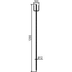Barrier Rope Holder#with U-shaped bracket