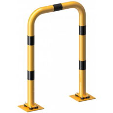 Anti-nudge hoop#flexible, tiltable#steel tube Ø 76 mm#yellow / black