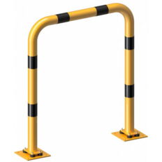 Anti-nudge hoop#flexible, tiltable#steel tube Ø 76 mm#yellow / black