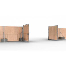 Wooden fence posts    #Type Light