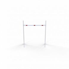 Height restriction barrier#with 2 square posts