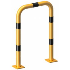 Anti-nudge hoop#removable#steel tube Ø 76 mm#yellow / black