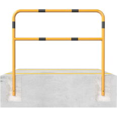 Protective bar made of steel tubing #Ø 48 x 2.5 mm#with crossbar