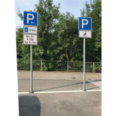 Ground socket with two#bolt holes for#Ø 48, Ø 60, Ø 76 mm#tube posts