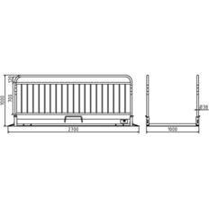 Aluminium#trench bridge#with safety railing