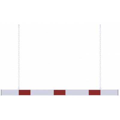 Barrier#aluminium profile#white coated /#red reflecting