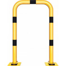 Anti-nudge hoop#flexible, tiltable#steel tube Ø 76 mm#yellow / black