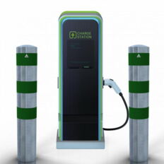 Impact protection bollards#as e-charging post protection