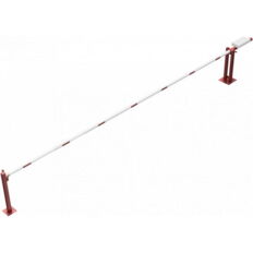 Access barrier with counterweight#and supporting post