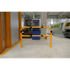 Protective bar made of steel tubing #Ø 48 x 2.5 mm#with crossbar