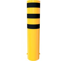 Bollard #steel tube Ø 323 x 5,0 mm#yellow / black