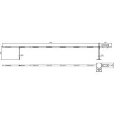 Access barrier with counterweight#and swing post