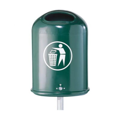 Litter bin, oval, approx. 45 l