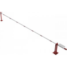 Access barrier with counterweight#and supporting post