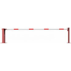 Manual barrier#with pneumatic spring#and fixed pole support