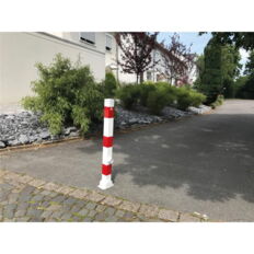 Barrier posts#Steel tube 70 x 70 mm#foldable, with triangular locking mechanism